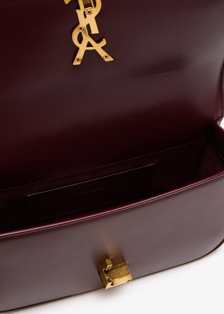 トートバッグ SAINT LAURENT Grape Leather Medium Solferino Crossbody Bag Solferino Medium leather shoulder bag in burgundy - Saint