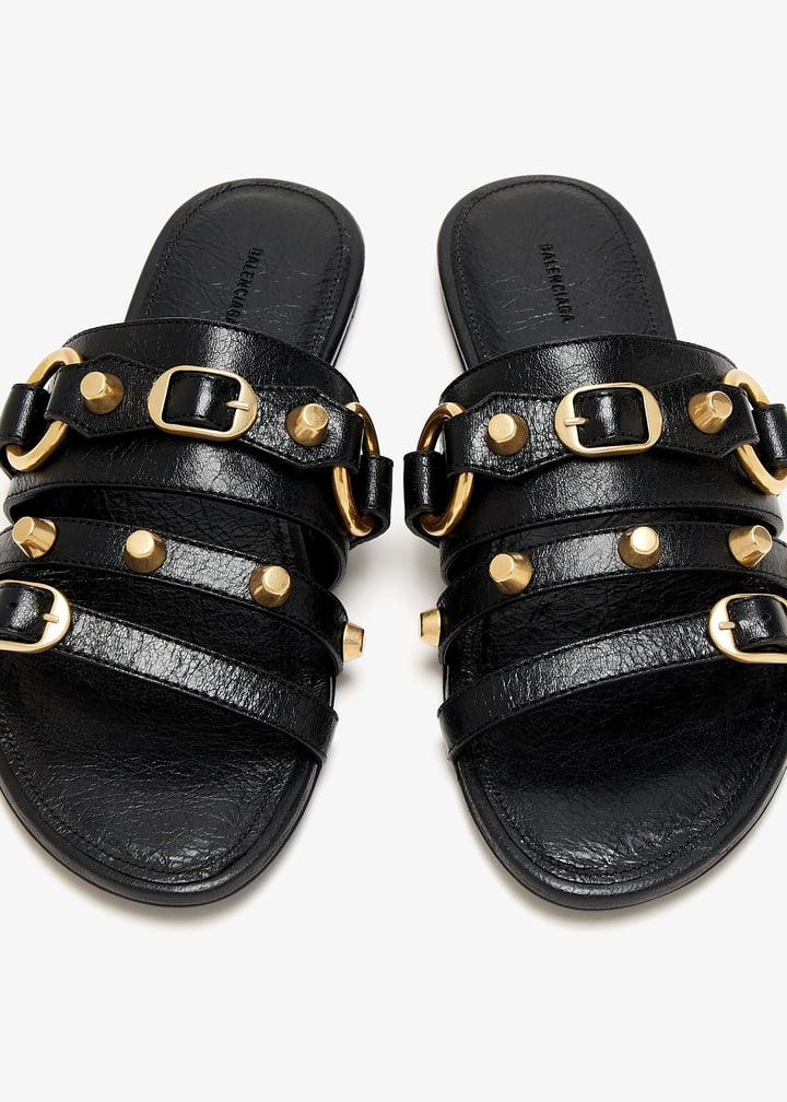 バレンシアガ Balenciaga City Flat Sandals Balenciaga City Mule Flat | Neiman Marcus