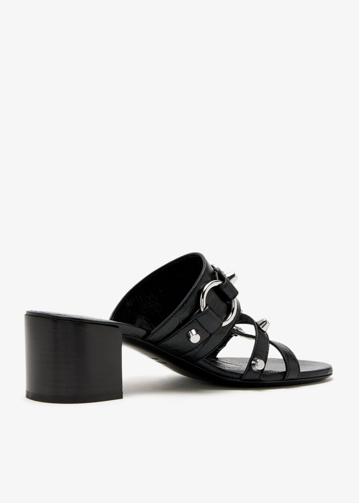 【BALENCIAGA】 CITY SANDALS Leather サンダル 840085WAD4Y1080 Women's City Sandal in Black | Balenciaga US