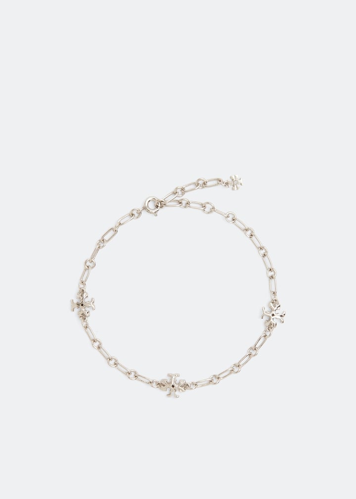 Tory Burch Roxanne chain bracelet for Women - Silver in KSA