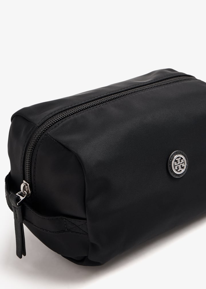 Tory Burch Virginia large cosmetic case for Women - Black in