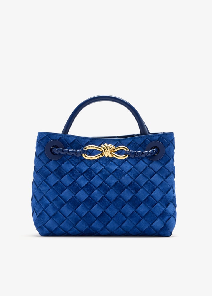 Bottega Veneta Mini Andiamo bag for Women - Blue in UAE | Level Shoes