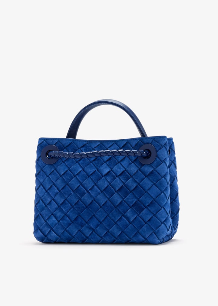 Bottega Veneta Mini Andiamo bag for Women - Blue in UAE | Level Shoes