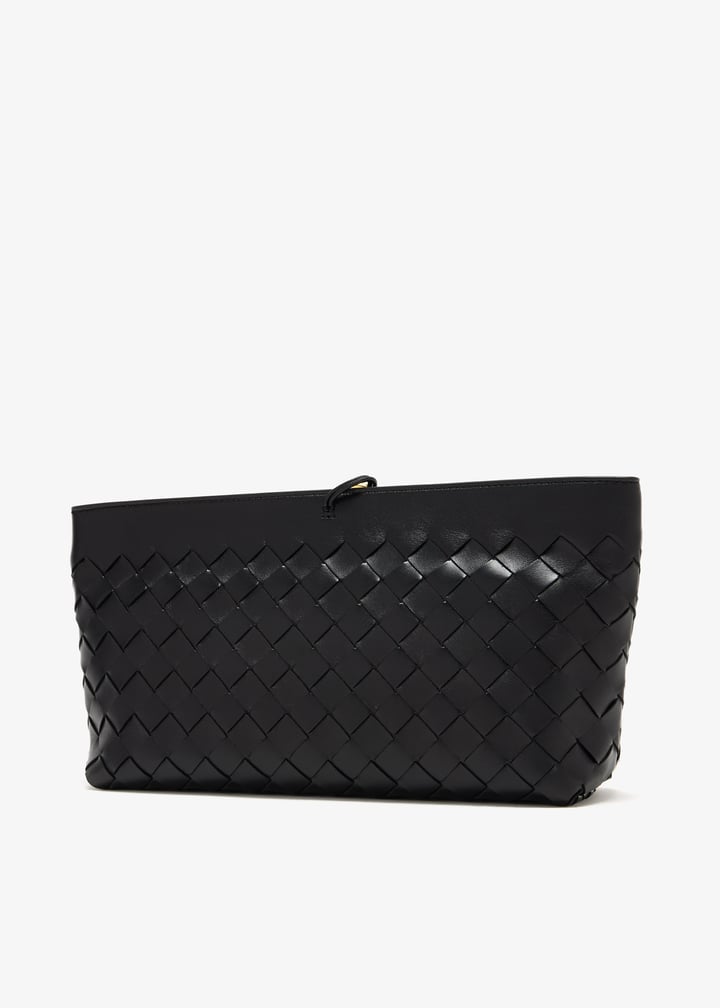 Bottega Veneta Andiamo boat pouch for Women - Black in USA | Level