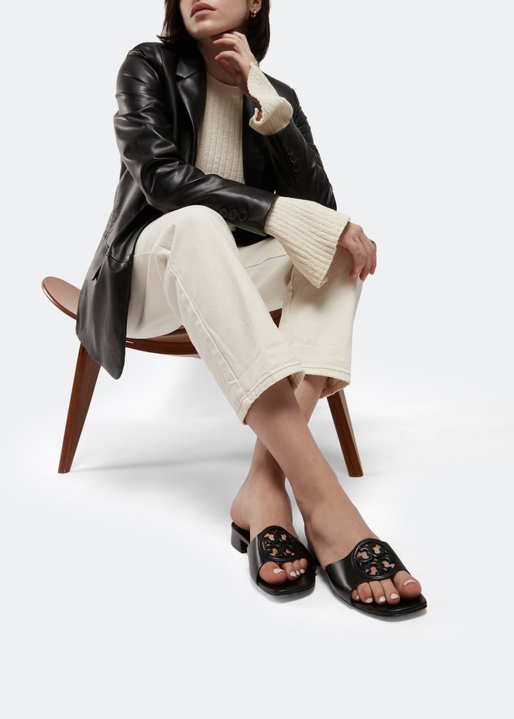 VIP★TORY BURCH ia Bombe レザー ミュール ピアス ミュール: レディース フラット | Tory Burch JP