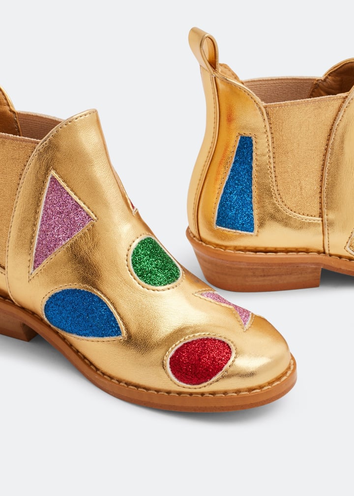 Stella McCartney Glitter Chelsea boots for Girl - Gold in