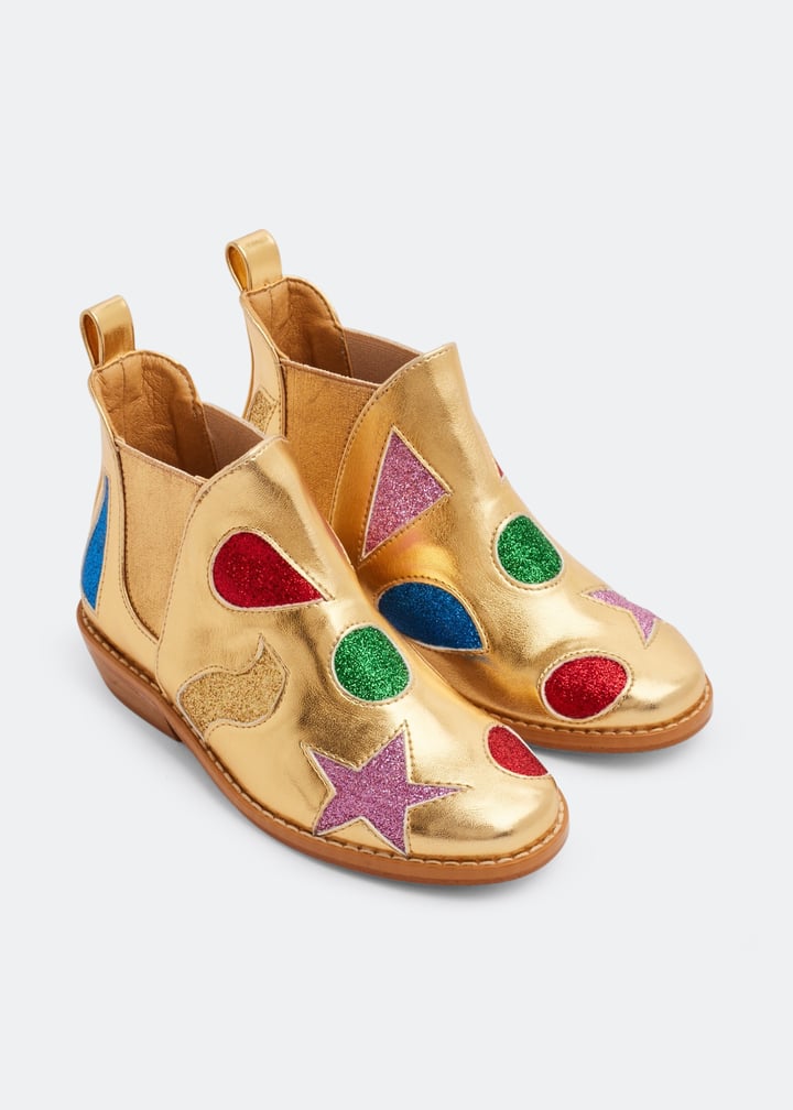 Stella McCartney Glitter Chelsea boots for Girl - Gold in