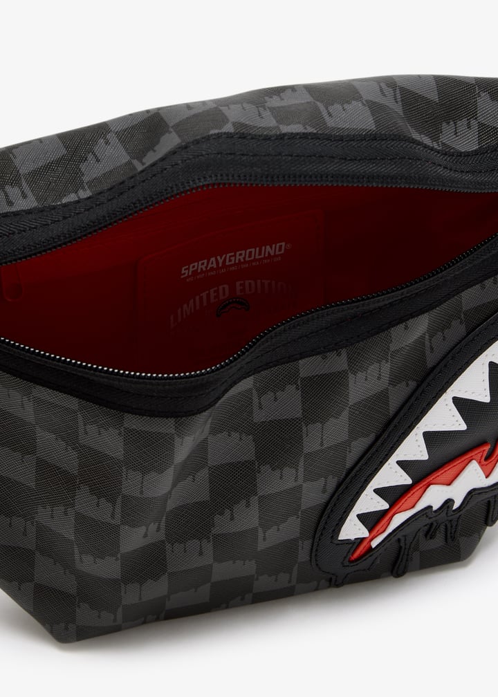 Spray Ground Dripping Sharks in Paris Savvy crossbody bag