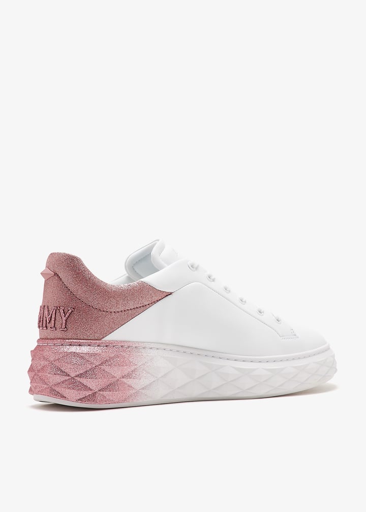 累積売上総額第１位！VIPセール★JIMMY CHOO★OSY Jimmy Choo Diamond Maxi sneakers for Women - White in UAE