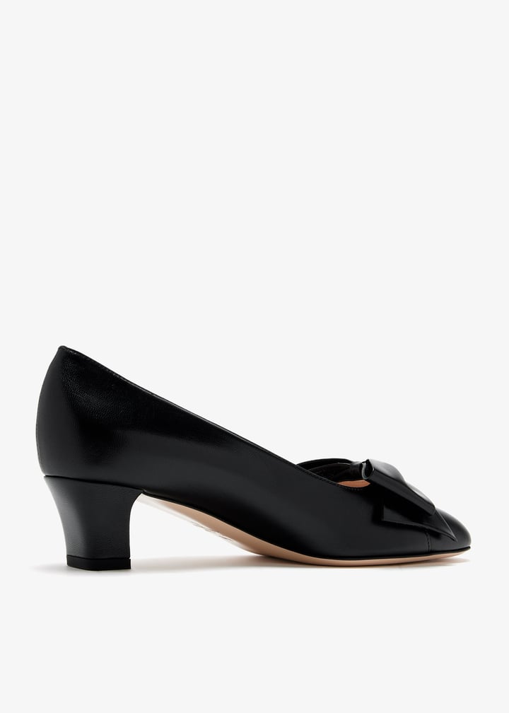 パンプス Valentino Garavani Black Leather Bowow Pumps Valentino Garavani Bowow pumps for Women - Black in USA
