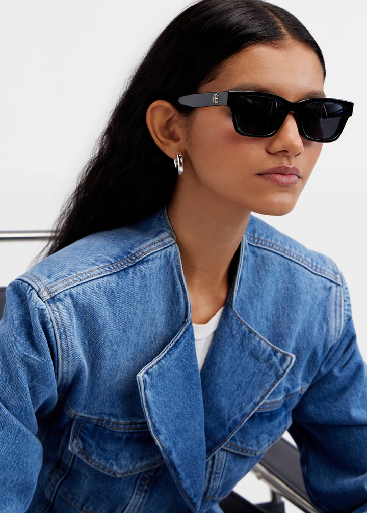 ANINE BING Daria sunglasses for Women - Black in UAE | Level