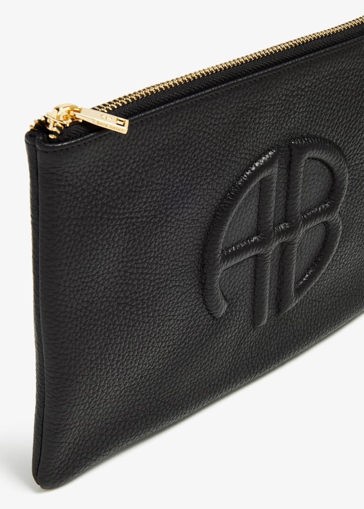 ポーチ Lili Pouch - ANINE BING - Leather - Black ANINE BING Lili Pouch - Black Pebbled