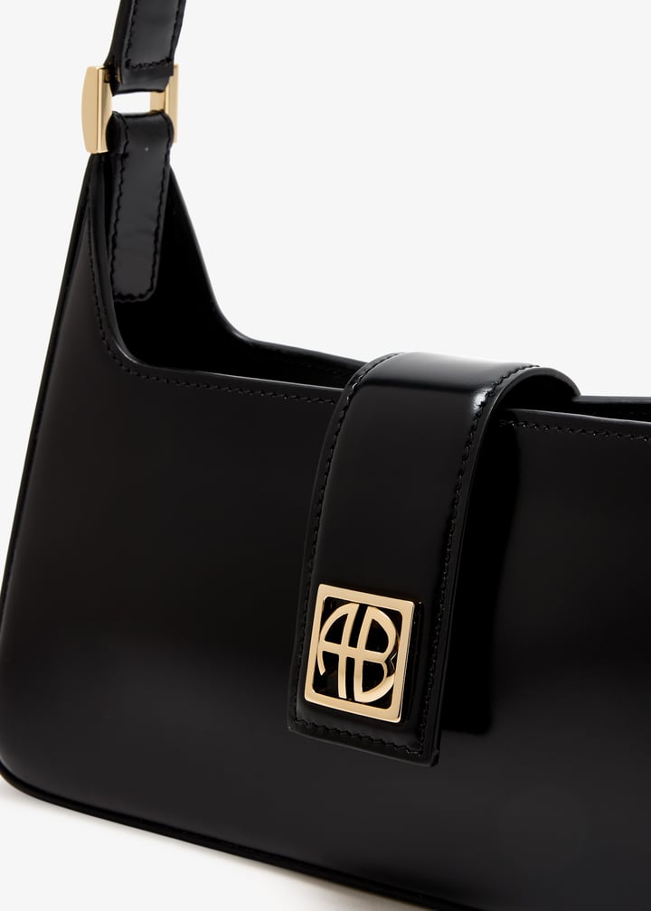 【関税込み】Lou Shoulder Bag - ANINE BING - Leather - Black ANINE BING Lou shoulder bag for Women - Black in UAE | Level