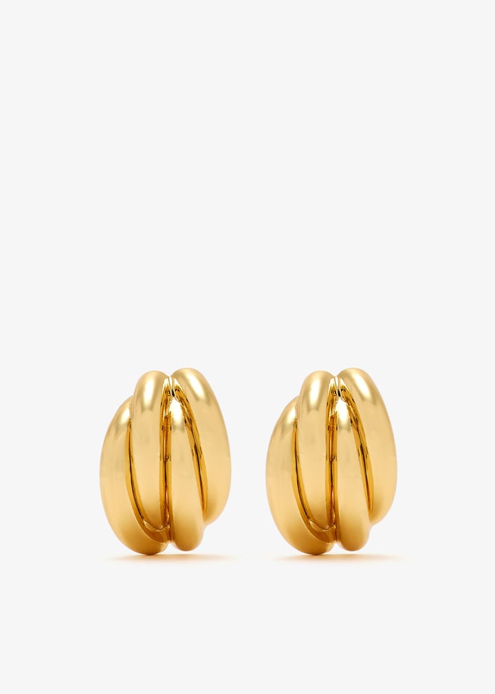 ANINE BING Knot earrings for Women - Gold in UAE | Level Shoes