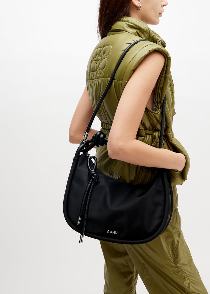 Ganni Knot bag for Women - Black in USA | Level Shoes