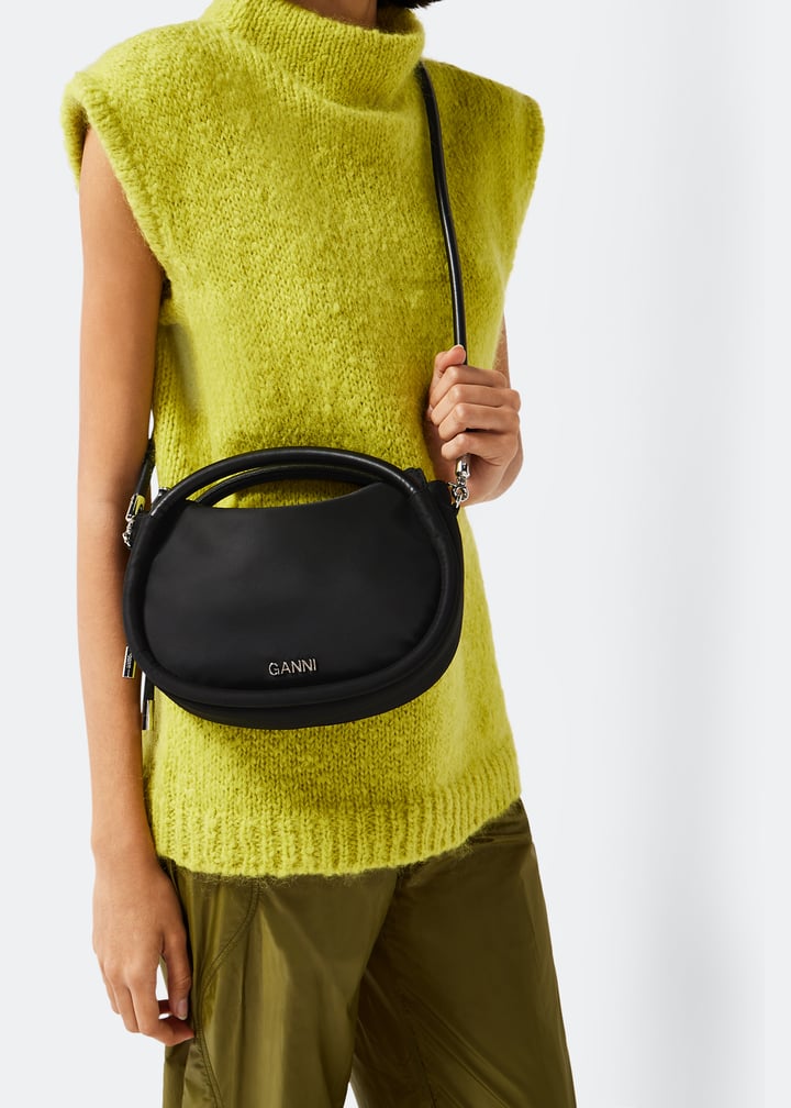 Ganni Mini Knot bag for Women - Black in USA | Level Shoes