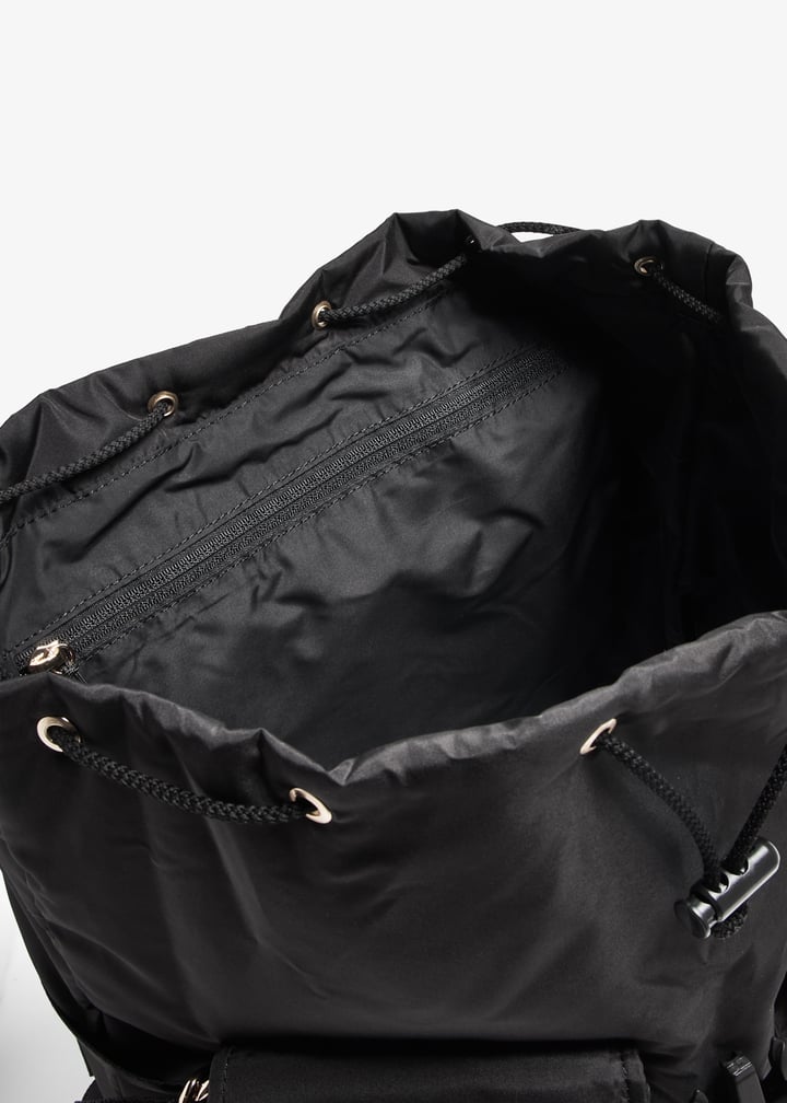 25日までの出品/GANNI ブラック ナイロン リュック GANNI ガニ― バックパック リュック レディース ブラック
