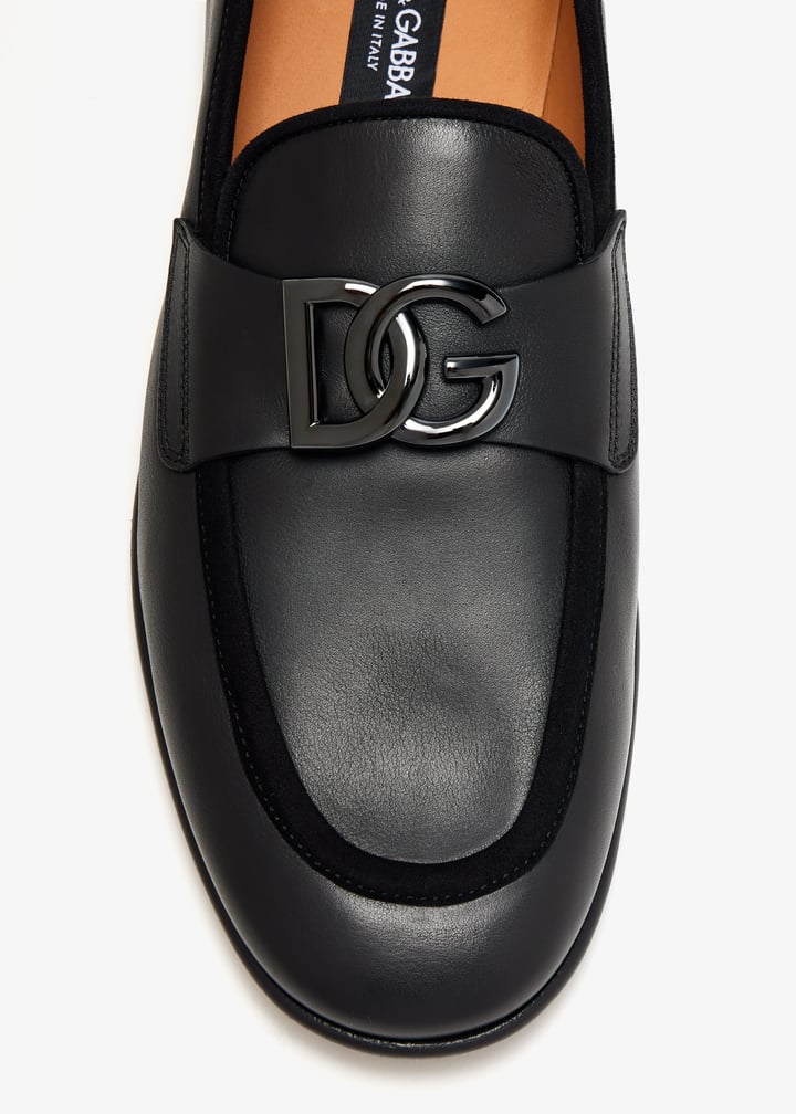 【関税込み】Dolce&Gabbana ブラック Erice ローファー メンズレザーローファー＆モカシン | ドルチェ＆ガッバーナ®