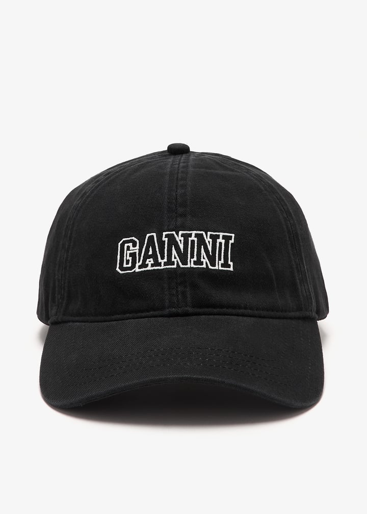 Ganni Logo cap for Women - Black in UAE | Level Shoes