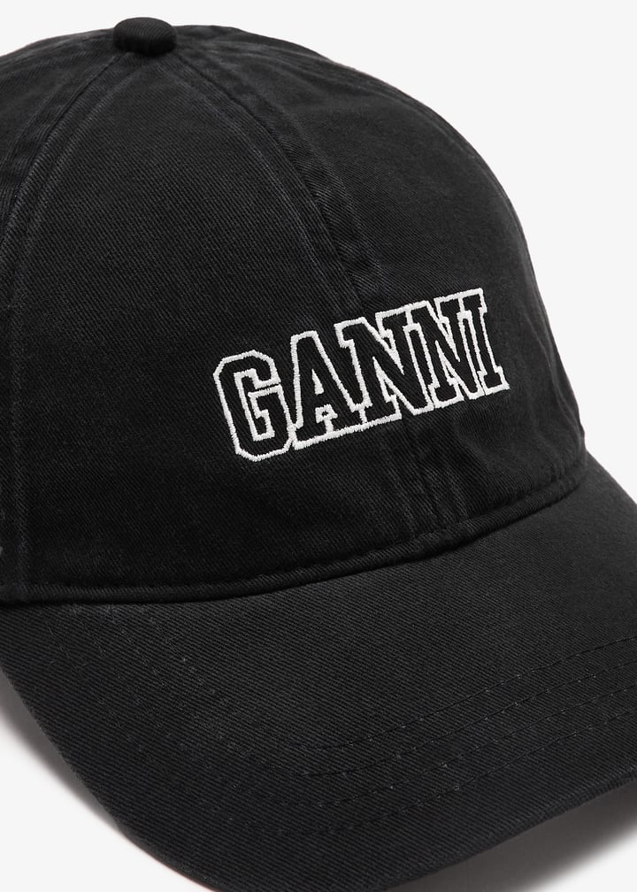Ganni Logo cap for Women - Black in UAE | Level Shoes
