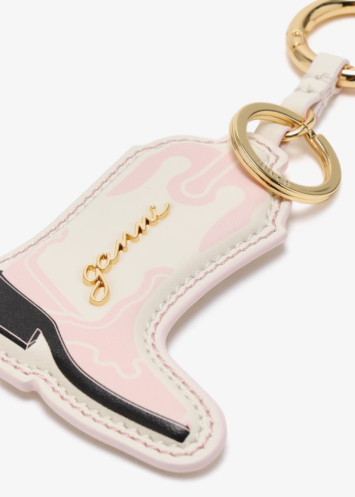 Ganni Key Chains Pink Nectar/キーホルダー バックチャーム GANNI Women's Funny Keyring Coin Purse in Pink Nectar GANNI