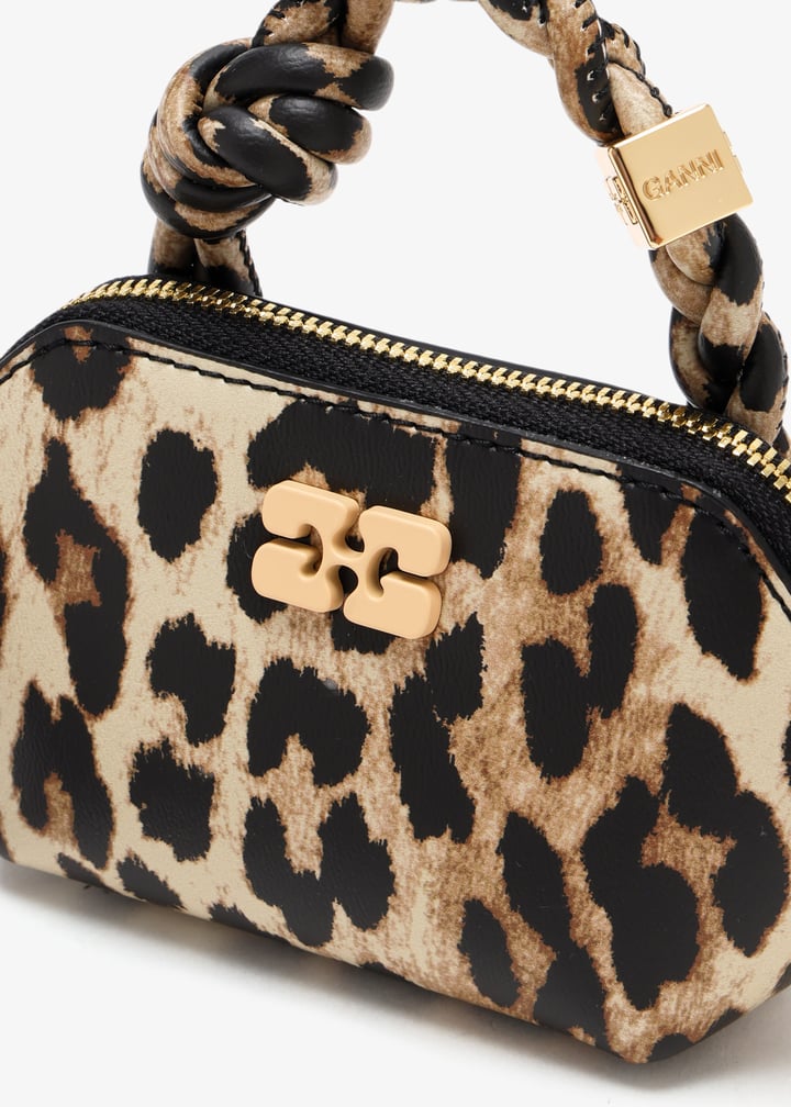Ganni Nano GANNI Bou bag charm for Women - Animal Printed in