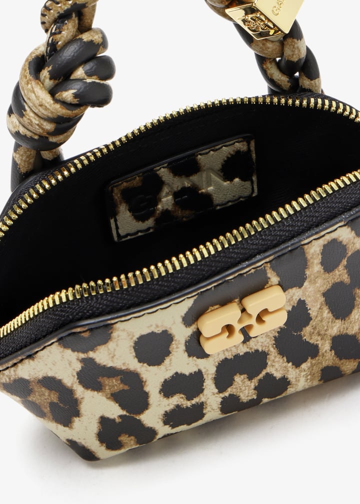 Ganni Nano GANNI Bou bag charm for Women - Animal Printed in