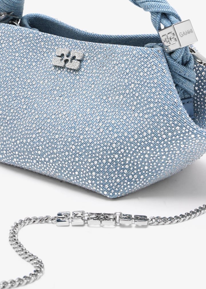 ショルダーバッグ・ポシェット *Ganni* Small Gani Boo Crossbody Bag Dusty Blue A6085766 A60 Ganni Bou Bag Small - Dusty Blue - LE POINT