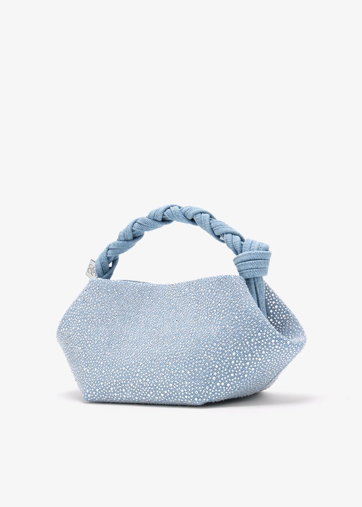 Ganni Mini GANNI Bou bag for Women - Blue in Qatar | Level Shoes