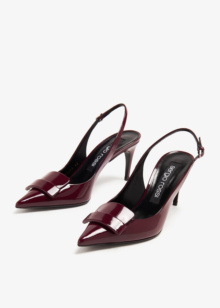 Sergio Rossi SR1 slingback pumps for Women - Burgundy in USA