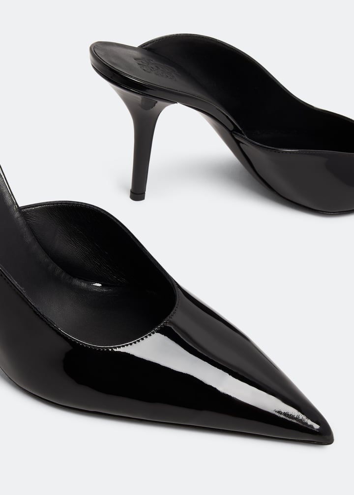 【GIA BORGHINI】ABELLAミュール Gia Borghini Abella Patent High Heel Mules $550 Size 39 # M2