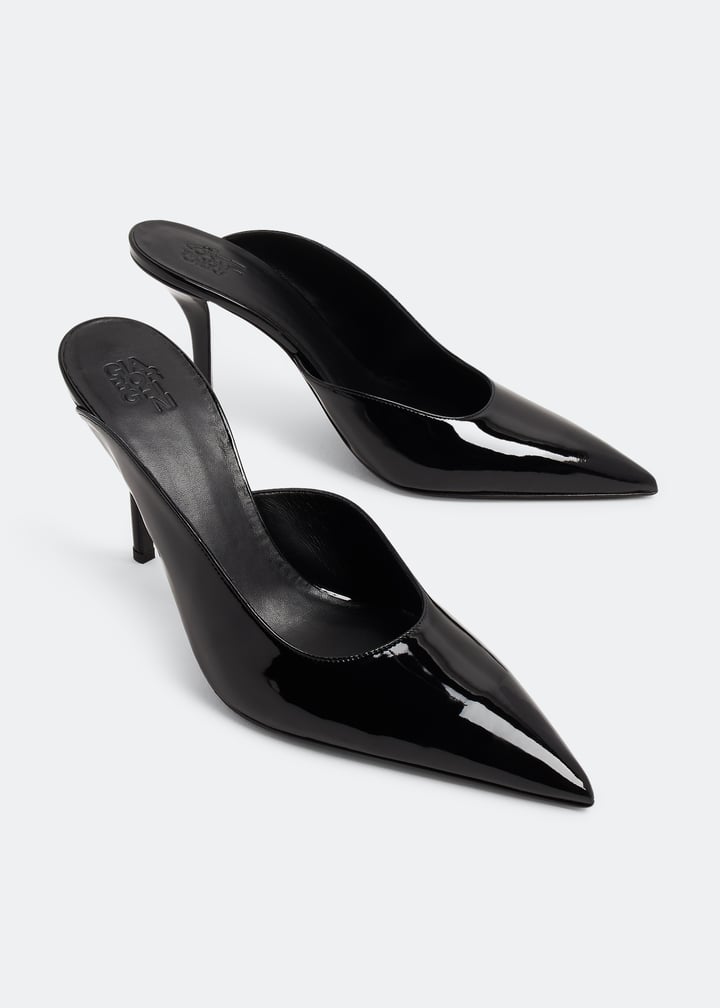 【GIA BORGHINI】ABELLAミュール Gia Borghini Abella mirrored leather mules Gia Borghini