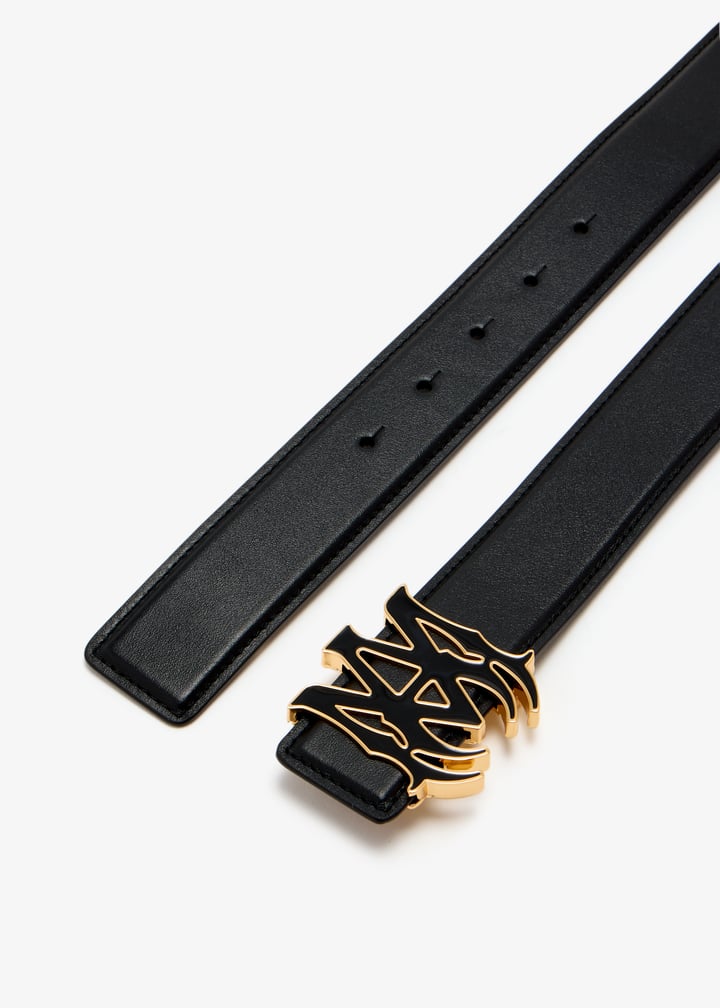 アミリ　AMIRI ベルト　MA CORE LOGO BELT AMIRI MA Core logo belt for Men - Black in UAE | Level Shoes
