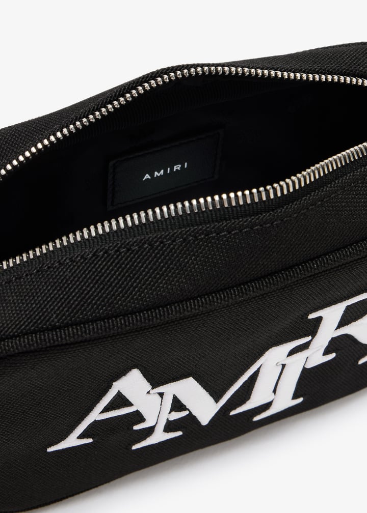 *AMIRI* ブラック Staggered カメラバッグ Amiri Men's Staggered Logo Crossbody Bag | Neiman Marcus