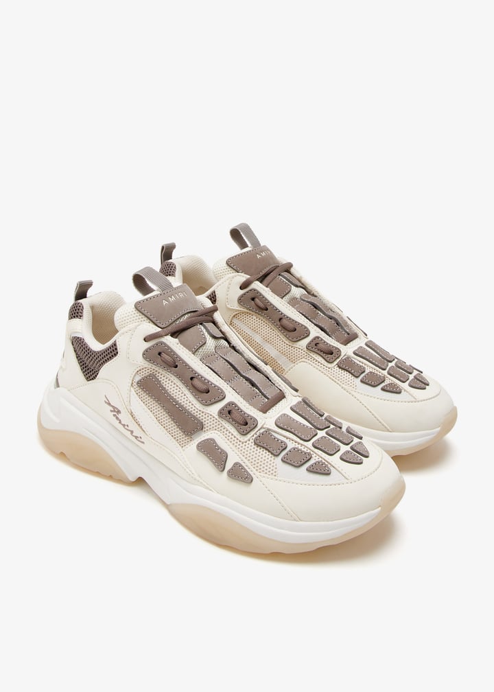 スニーカー AMIRI SNEAKER (AMFOSR1111) AMIRI Bone runner sneakers for Men - Beige in UAE | Level Shoes
