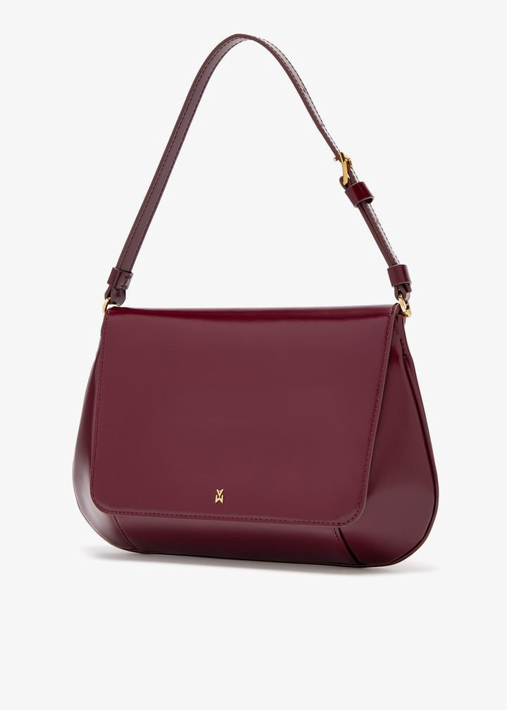 Amina Muaddi Ami shoulder bag for Women - Burgundy in UAE