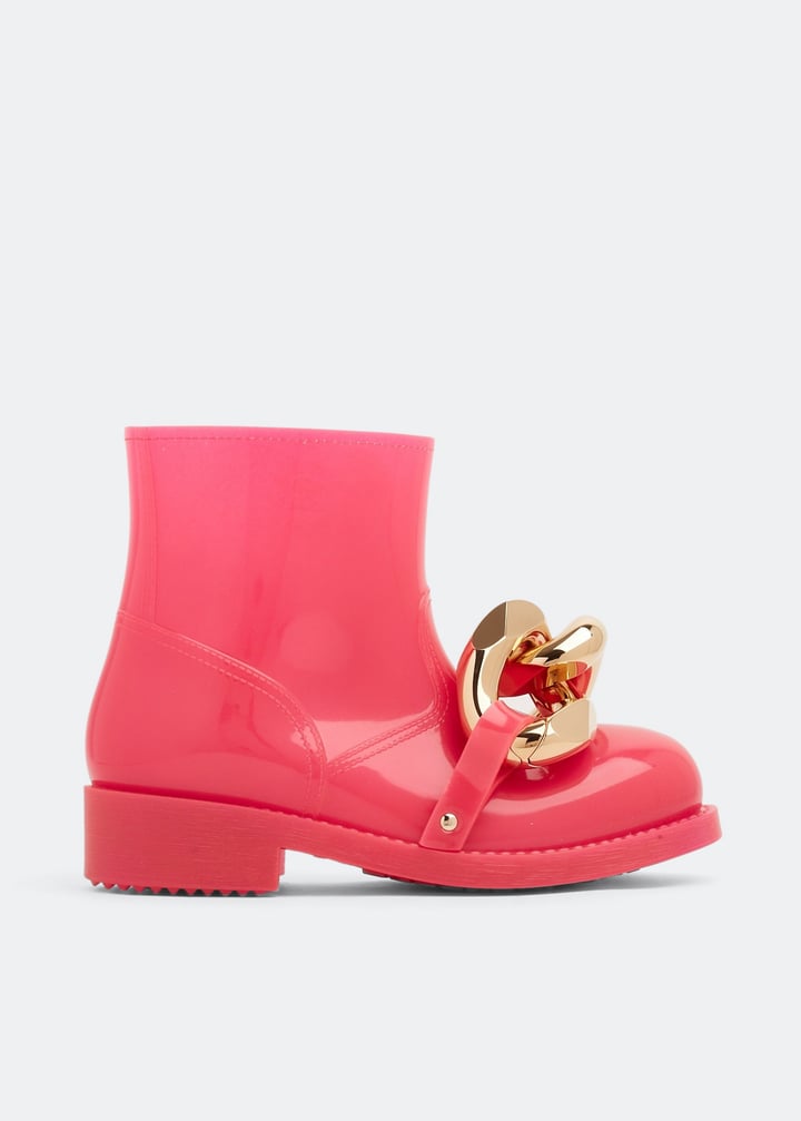 JW Anderson Chain rubber boots for Women - Pink in UAE
