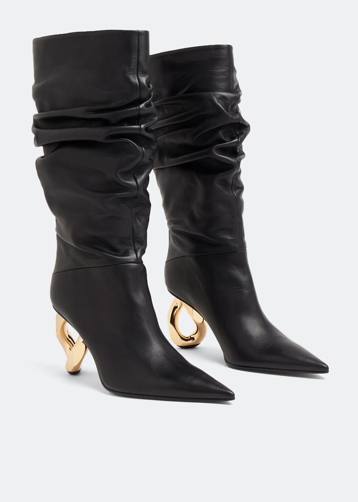 JW Anderson Chain heel boots for Women - Black in UAE