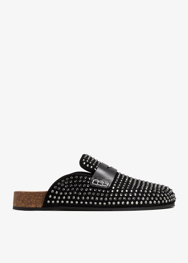 【送料&関税込】J.W. Anderson Crystal Detail Mules JW Anderson Crystal-embellished suede mules JW Anderson
