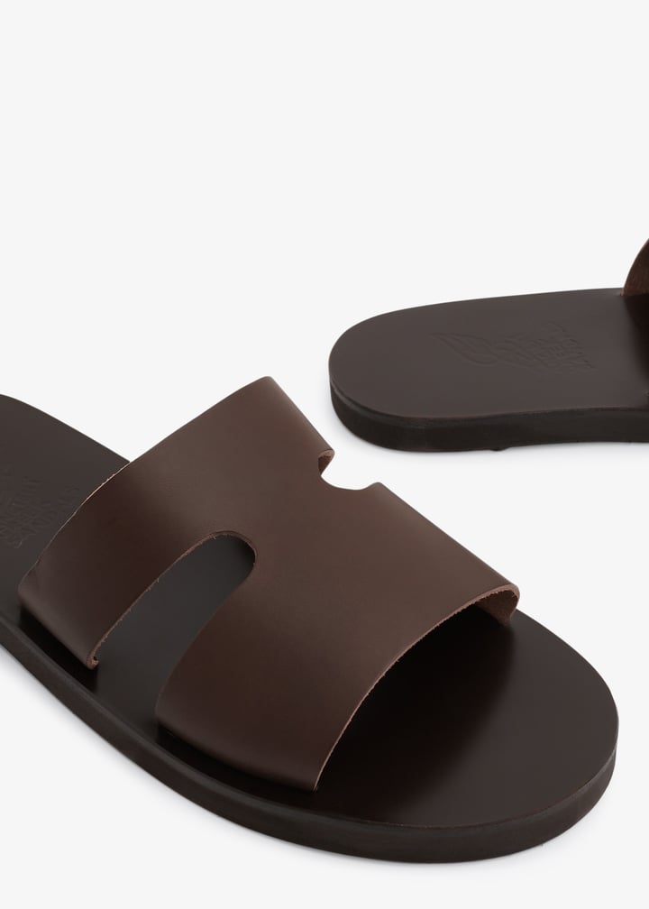 Ancient Greek Sandals Apteros flat sandal for Men - Brown in