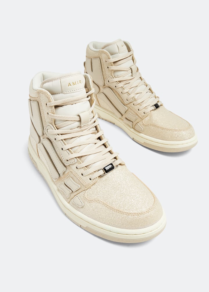【AMIRI】男性 CRYSTAL SKEL TOP HI スニーカー AW23MFS012-260 AMIRI】男性 CRYSTAL SKEL TOP HI スニーカー AW23MFS012-260