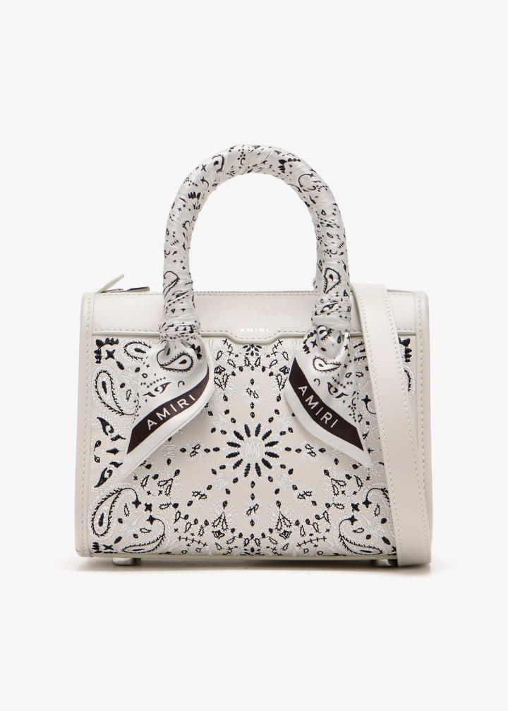 ショルダーバッグ AMIRI BANDANA MICRO TRIANGLE Amiri Micro Bandana Triangle Leather Top Handle Bag | Saks