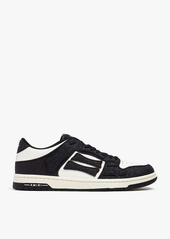 スニーカー AMIRI Woman Sneakers Black AWFOSR1114 BLACK WHITE AMIRI Leopard Skel Top low black/white Sneaker | TheDoubleF