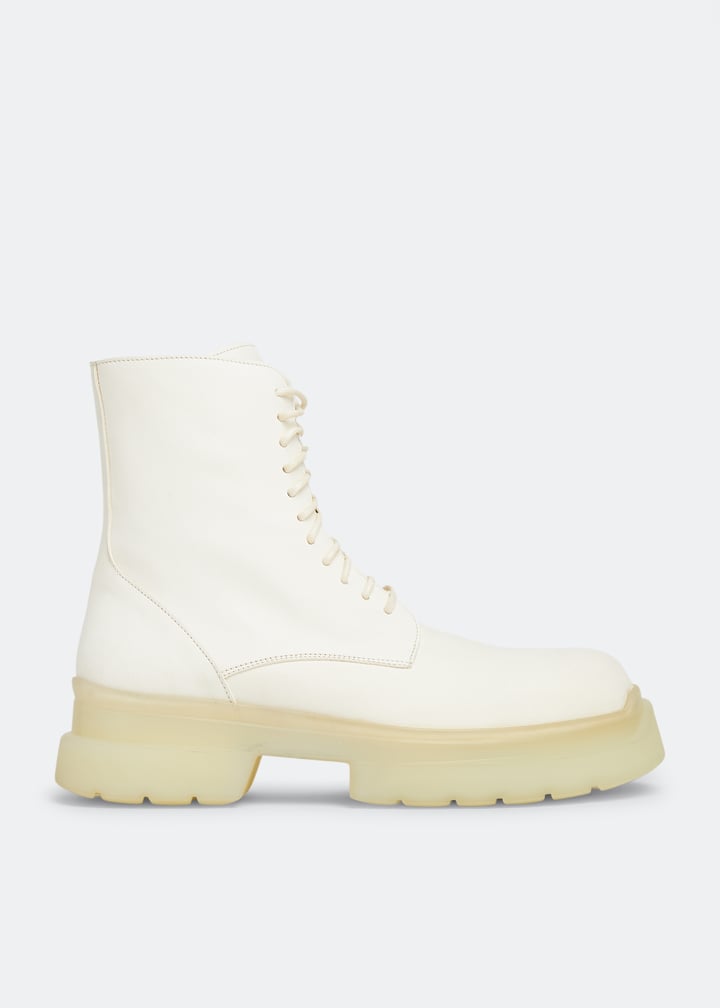 Ann Demeulemeester Koos combat boots for Men White in UAE - Main Image