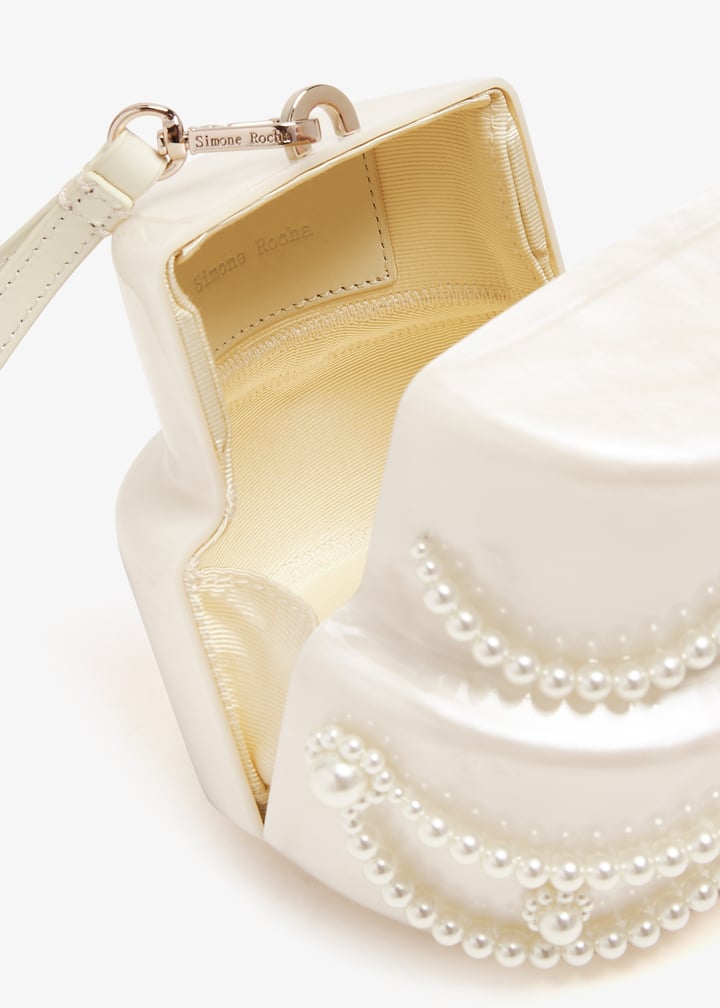Simone Rocha Embellished Pearl Cake bag for Women - White in USA