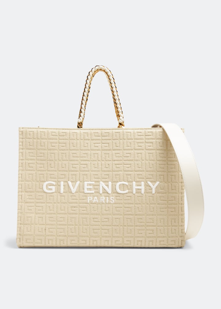 トートバッグ GIVENCHY IVORY CANVAS MEDIUM G SHOPPING BAG Givenchy Medium G Tote Shopping Bag In Canvas | Saks Fifth