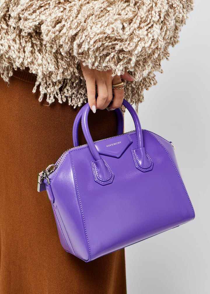 【関税込み】Givenchy パープル ミニ Antigona バッグ Givenchy Mini Antigona bag for Women - Purple in UAE | Level