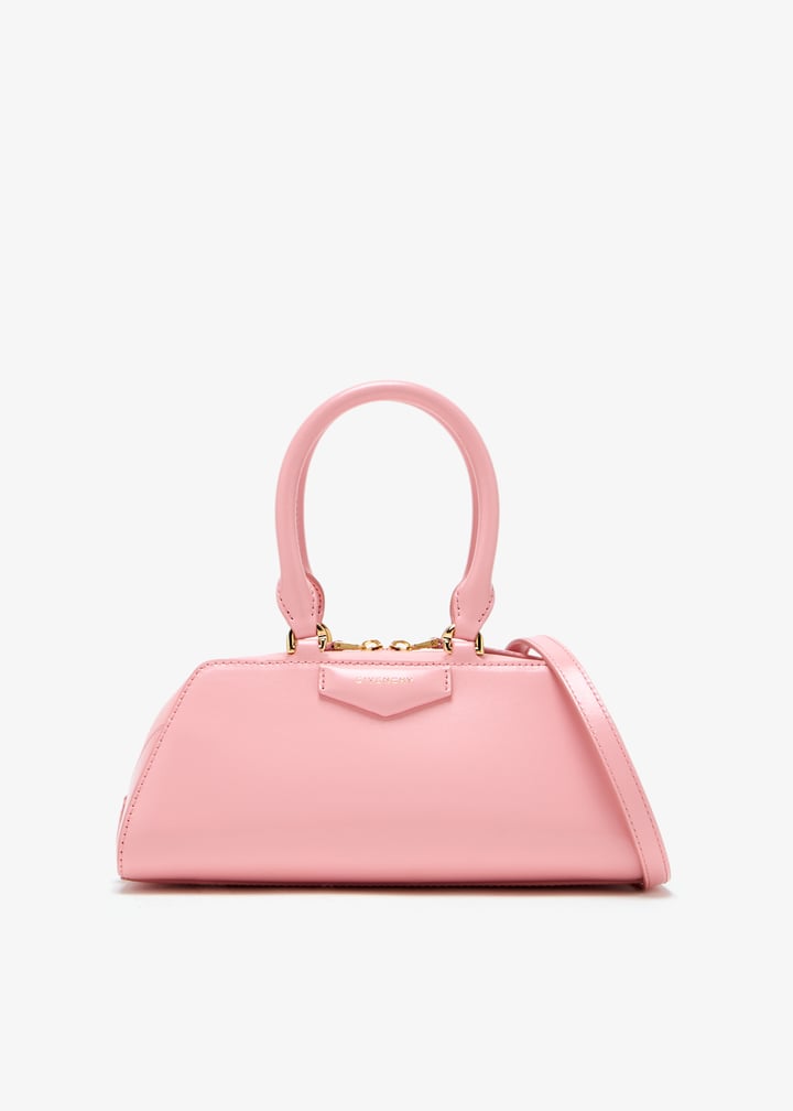 ハンドバッグ Givenchy Antigona East West - Mini Bag Mini Antigona East-West bag in Box leather in - black