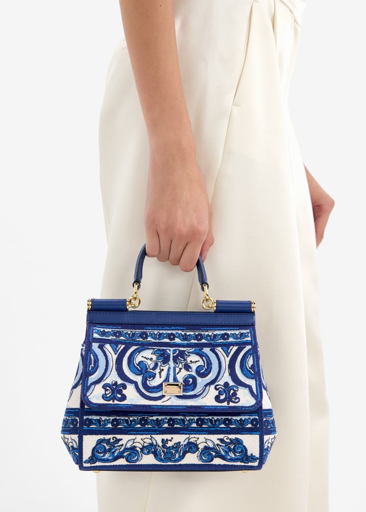 ハンドバッグ Dolce&Gabbana MEDIUM SICILY HANDBAG Dolce&Gabbana Medium Sicily Leather Top Handle Bag | Saks