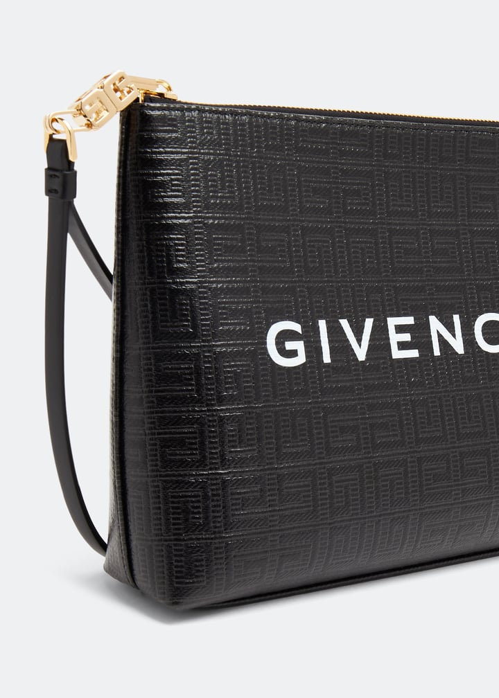 Givenchy 4G coated canvas large pouch for Women - Black in